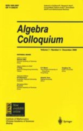 Algebra Colloquium - Springer (10011) - modelo ABNT