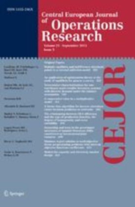 Central European Journal of Operations Research - Springer (10100) - modelo ABNT
