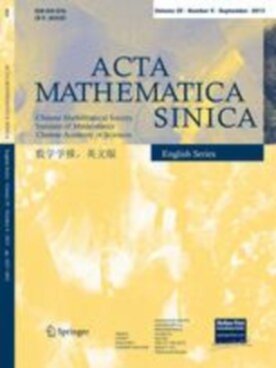 Acta Mathematica Sinica, English Series - Springer (10114) - modelo ABNT