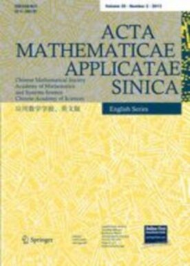 Acta Mathematicae Applicatae Sinica, English Series - Springer (10255) - modelo ABNT