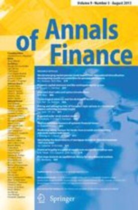 Annals of Finance - Springer (10436) - modelo ABNT