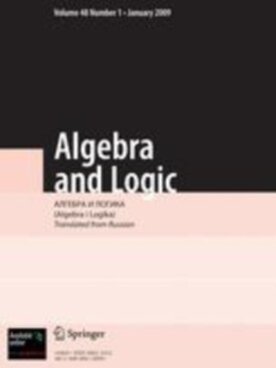 Algebra and Logic - Springer (10469) - modelo ABNT