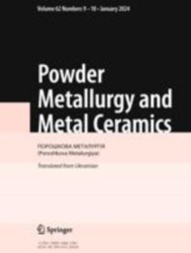 Powder Metallurgy and Metal Ceramics - Springer (11106) - modelo ABNT