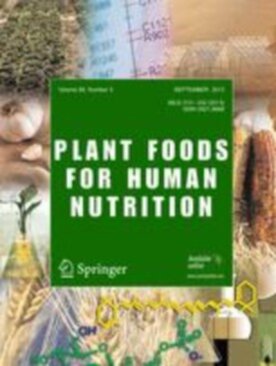 Plant Foods for Human Nutrition - Springer (11130) - modelo ABNT