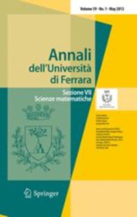 ANNALI DELL'UNIVERSITA' DI FERRARA - Springer (11565) - modelo ABNT