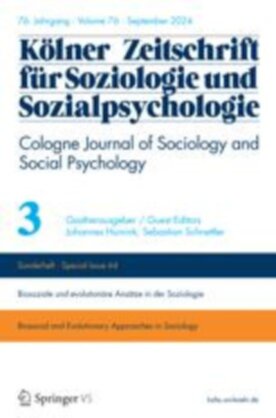 KZfSS Kölner Zeitschrift für Soziologie und Sozialpsychologie - Springer (11577) - modelo ABNT