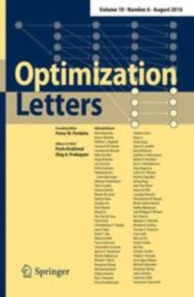 Optimization Letters - Springer (11590) - modelo ABNT
