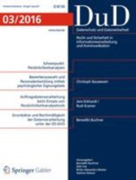 Datenschutz und Datensicherheit - DuD - Springer (11623) - modelo ABNT