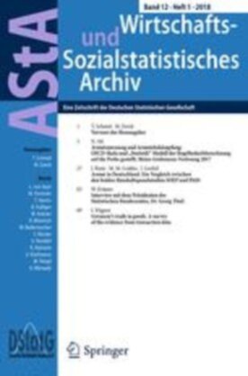 AStA Wirtschafts- und Sozialstatistisches Archiv - Springer (11943) - modelo ABNT