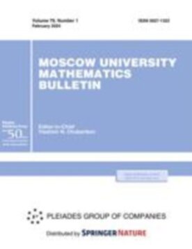 Moscow University Mathematics Bulletin - Springer (11970) - modelo ABNT