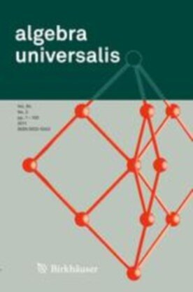 Algebra universalis - Springer (12) - modelo ABNT