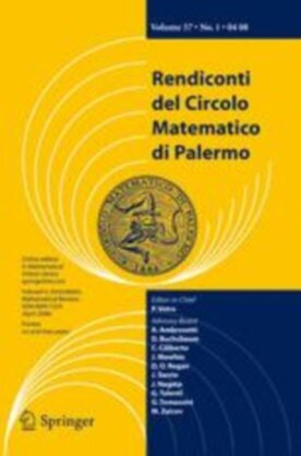 Rendiconti del Circolo Matematico di Palermo Series 2 - Springer (12215) - modelo ABNT