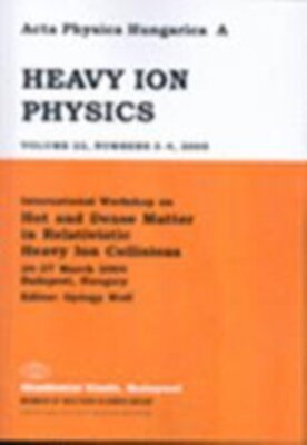 Acta Physica Hungarica Series A, Heavy Ion Physics - Springer (12656) - modelo ABNT
