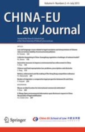 China-EU Law Journal - Springer (12689) - modelo ABNT