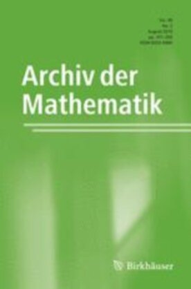 Archiv der Mathematik - Springer (13) - modelo ABNT