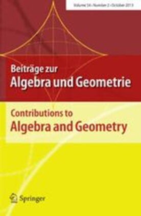Beiträge zur Algebra und Geometrie / Contributions to Algebra and Geometry - Springer (13366) - modelo ABNT