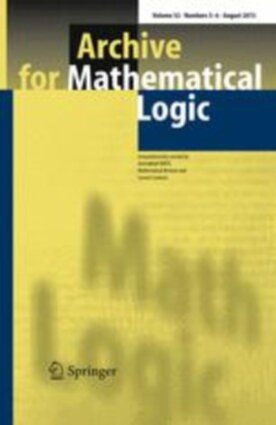 Archive for Mathematical Logic - Springer (153) - modelo ABNT
