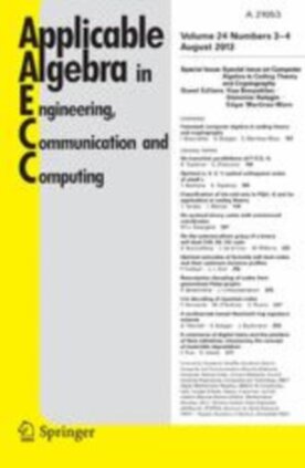 Applicable Algebra in Engineering, Communication and Computing - Springer (200) - modelo ABNT