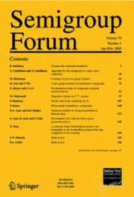 Semigroup Forum - Springer (233) - modelo ABNT