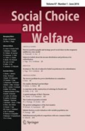 Social Choice and Welfare - Springer (355) - modelo ABNT