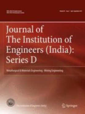 Journal of The Institution of Engineers (India): Series D - Springer (40033) - modelo ABNT