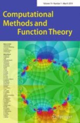 Computational Methods and Function Theory - Springer (40315) - modelo ABNT