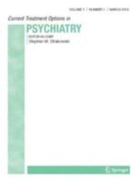 Current Treatment Options in Psychiatry - Springer (40501) - modelo ABNT