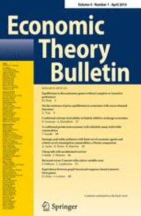 Economic Theory Bulletin - Springer (40505) - modelo ABNT