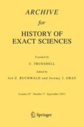 Archive for History of Exact Sciences - Springer (407) - modelo ABNT