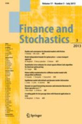 Finance and Stochastics - Springer (780) - modelo ABNT