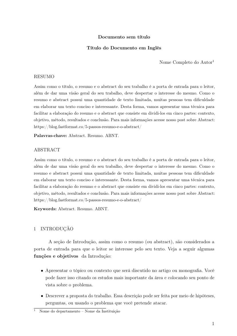 Revista DêCiência em Foco - União Educacional do Norte - UNINORTE - modelo ABNT