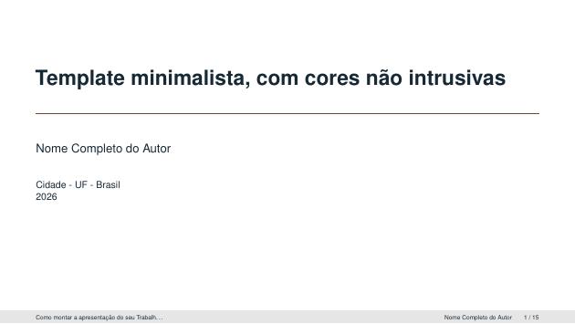Template minimalista, com cores não intrusivas - modelo ABNT