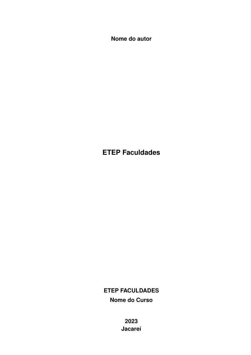 ETEP Faculdades - modelo ABNT