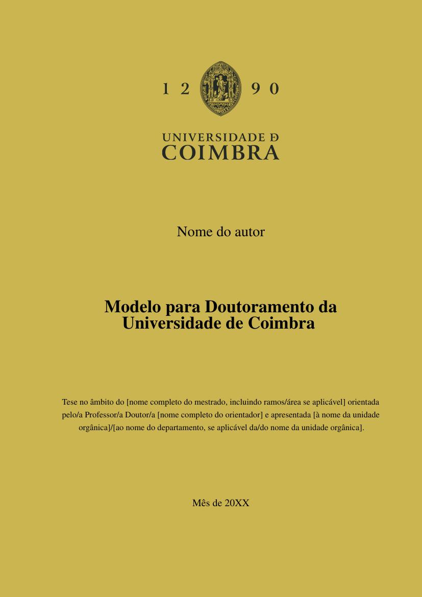 Modelo para Doutoramento da Universidade de Coimbra - modelo ABNT