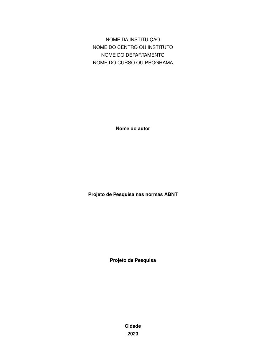 Normas abnt para monografia pdf